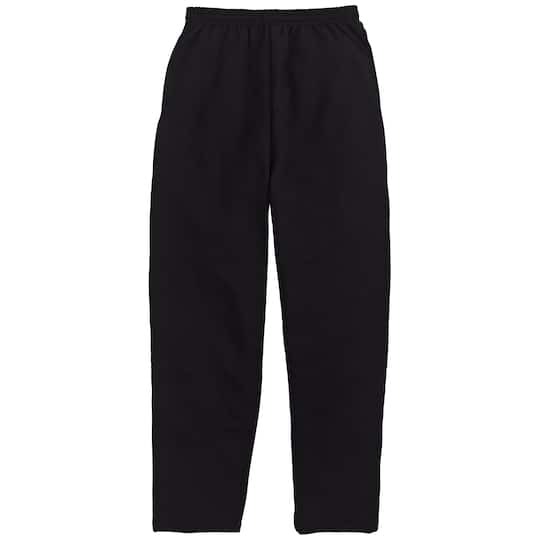 Hanes EcoSmart Men's Fleece Sweatpants with Pockets, 30.5" Black S